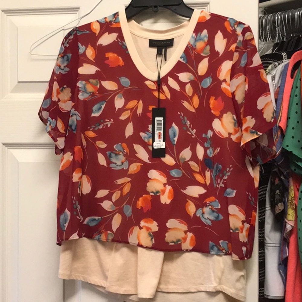 Donna Karan NWT XS top